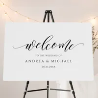 Wedding Welcome Sign Fun Festive Modern Typography