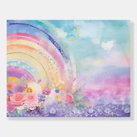 *~* Pastel Watercolor Reverse RAINBOW AP96  Foam Board