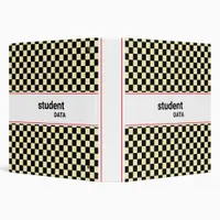Boho Checkerboard Binder | Trendy Back to School 