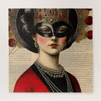  Masquerade  Woman Jigsaw Puzzle