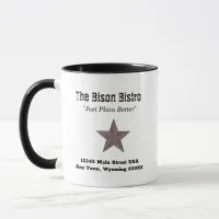 Rustic Western Plains Bison Mug