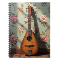 Six-Stringed Dulcimer Vintage Rare Instrument Notebook