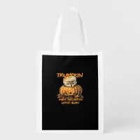Trumpkin Make Halloween Great Again – Spooky Autum Grocery Bag