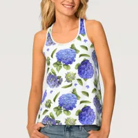 Blue Hydrangeas Tank Top