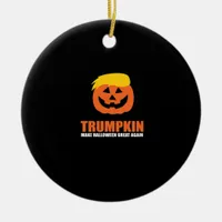Halloween Trumpkin V2 Ceramic Ornament