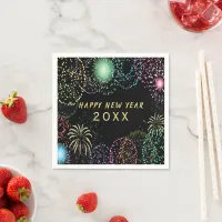 New Year's Eve Party Fireworks Celebration Paper Napkins