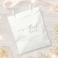 Chic Neutrals Wedding Thank You Ivory ID1020 Favor Bag