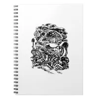 Cottagecore Aesthetic Frog Mushroom Goblincore Art Notebook