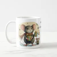 Cute Mice with Wrapped Gifts Coffee Mug