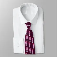 Strawberry Milkshake Dessert Pattern Neck Tie