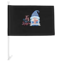 Gnome Tis The Season  Car Flag