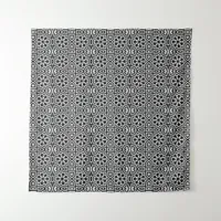 Contemporary Chic Black & White Geometric Pattern Tapestry