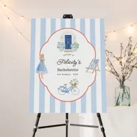 Blue Hydrangea East Hampton Coastal Bachelorette Foam Board