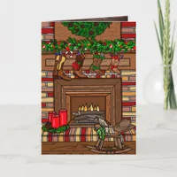 Country Christmas | Cowboy Boot Stockings  Card