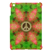 XX-Fluro  Hexagon Gold Peace Sign iPad Mini Cover