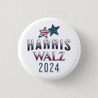 Mini Sized Harris and Walz 2024 Button