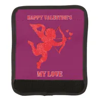 Minimalist Happy Valentine's My Love on wine | Luggage Handle Wrap