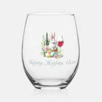 Hippity, Hoppity, Cheers! Drinkware Set Stemless Wine Glass