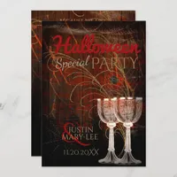 Rustic Halloween Vintage Charm Party Invitation