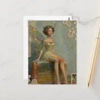 Fairy Sitting on a Bar of Soap Postcard