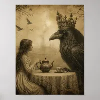 Fantasy Child and a Royal Raven Tea Party  Poster