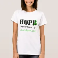 'Hope" Lyme Disease Awareness Shirt w Ribbon