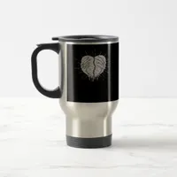 Halloween Skeleton Hands With Heart Classic Style Travel Mug