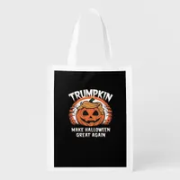 Trumpkin Make Halloween Great Again Funny Grocery Bag