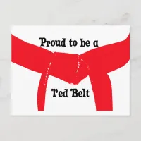 Martial Arts Proud to be a Red Belt Postcard