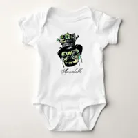 Pog Dog -Aqua Graphic Illustration Baby Bodysuit