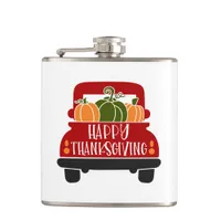 Thanksgiving Truck Flask