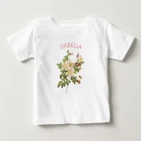 Organic Floral Personalized One Piece Tshirt