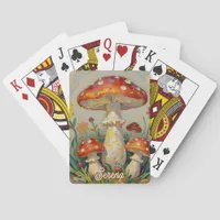  Cottage Core Mushroom Personalized  Poker Cards