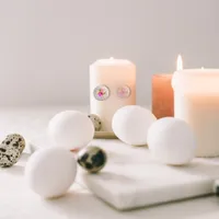 Floral orb scented candle 