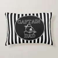 Captain Dad Throw Pillow