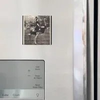 Vintage Broadway Actress Riding an Ostrich Magnet