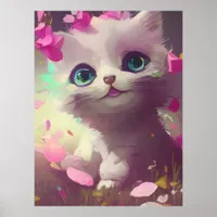 Adorable Kitten Poster