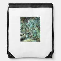 Fairies Fairycore Fashion Aesthetic Goblincore Cot Drawstring Bag
