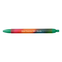 Custom Name Neon of Red, Pink, Orange & Green Pen