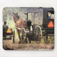 Amish Horse and Buggy Mouse Pad