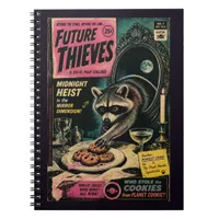 Raccoon Stealing Cookies Faux Vintage Book Cover