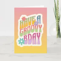 Have a Groovy Birthday | Retro Hippie Card