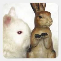 Bunnies Square Sticker