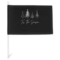 Tis The Season Christmas Retro Classic Car Flag