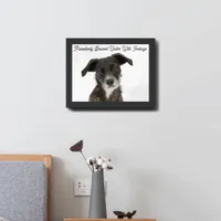 Dog out in the snow poster