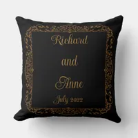 Vintage Victorian Romantic Fairytale Wedding Throw Pillow