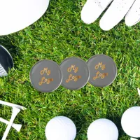 Business logo gray golf ball marker