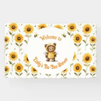 Cute Honey Bee Bear Ba-Bee Shower  Banner