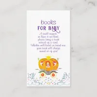 A Little Pumpkin Princess Wildflower Baby Shower Enclosure Card