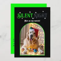Bold Edge Funny Pet Dog Christmas Photo Holiday Card